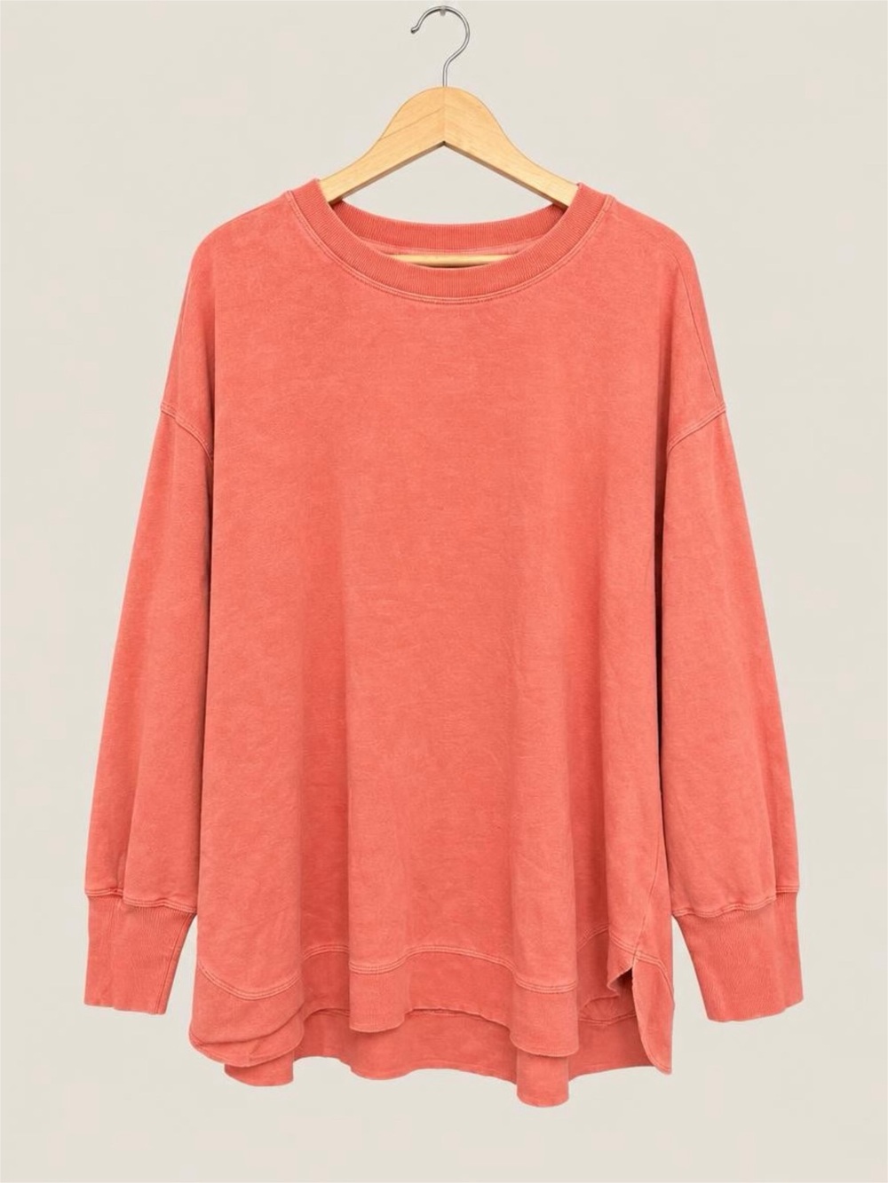 Maurice’s 2X Relaxed Coral Crewneck Sweatshirt - Women's Oversized Pullover